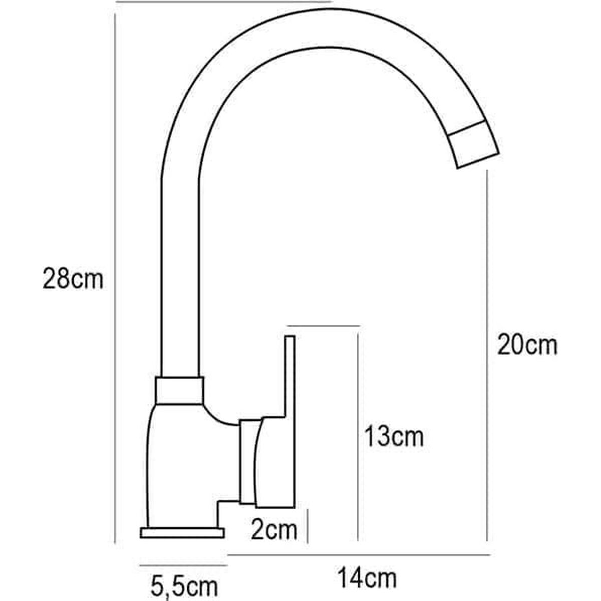 Kitchen Tap Pyramis 090 923 501 Βανίλια Kitchen Tap Pyramis 090 923 501 Βανίλια