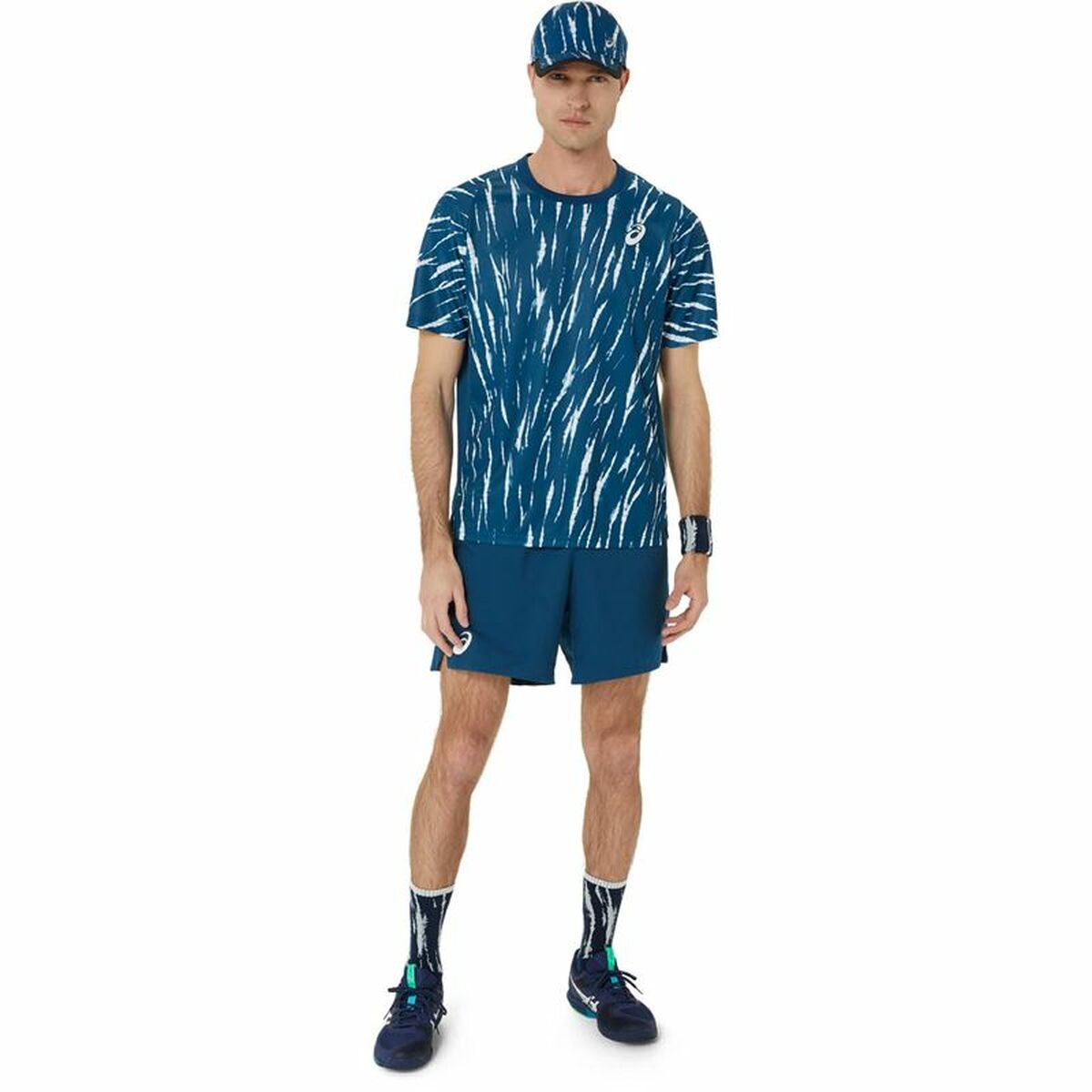 Kοντομάνικο Aθλητικό Mπλουζάκι Asics Game Ss Top Μπλε Τένις Kοντομάνικο Aθλητικό Mπλουζάκι Asics Game Ss Top Μπλε Τένις