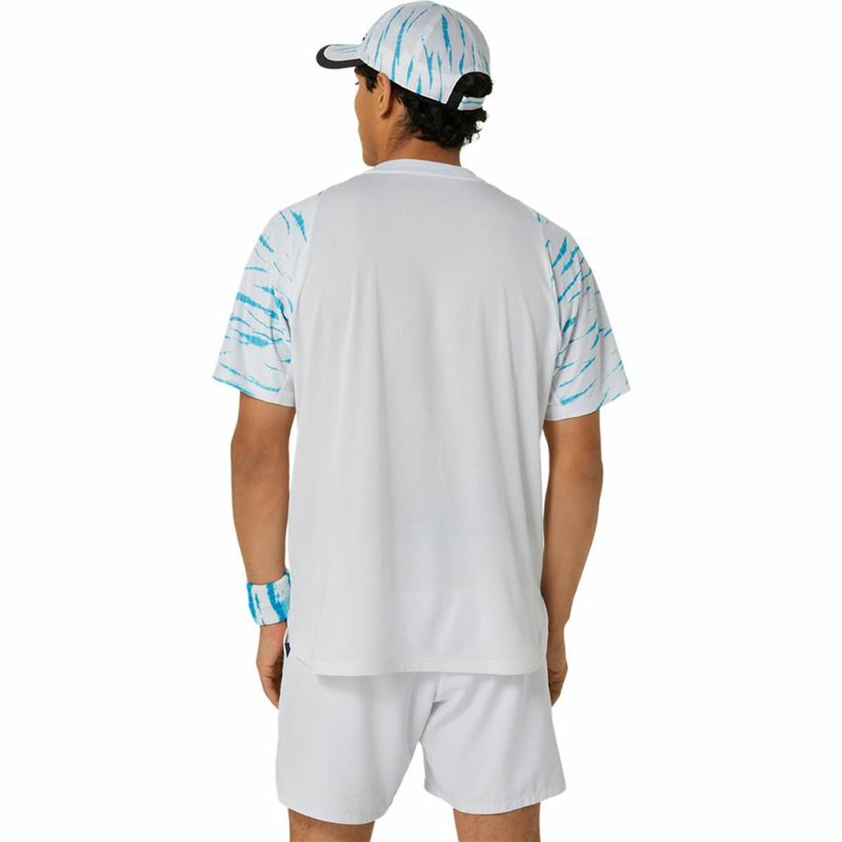 Kοντομάνικο Aθλητικό Mπλουζάκι Asics Game Ss Top Λευκό Ανοιχτό Μπλε Τένις Kοντομάνικο Aθλητικό Mπλουζάκι Asics Game Ss Top Λευκό Ανοιχτό Μπλε Τένις