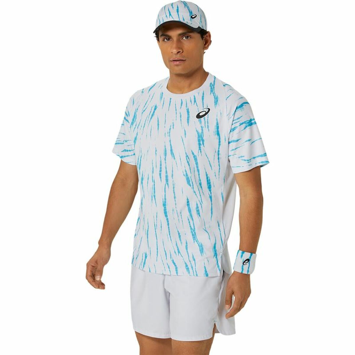 Kοντομάνικο Aθλητικό Mπλουζάκι Asics Game Ss Top Λευκό Ανοιχτό Μπλε Τένις Kοντομάνικο Aθλητικό Mπλουζάκι Asics Game Ss Top Λευκό Ανοιχτό Μπλε Τένις