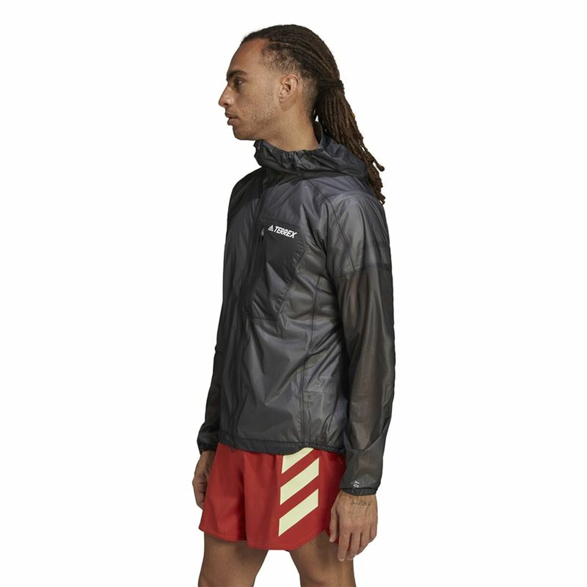 Ανδρικό Aθλητικό Mπουφάν Adidas Agr Rain J Μαύρο Ανδρικό Aθλητικό Mπουφάν Adidas Agr Rain J Μαύρο