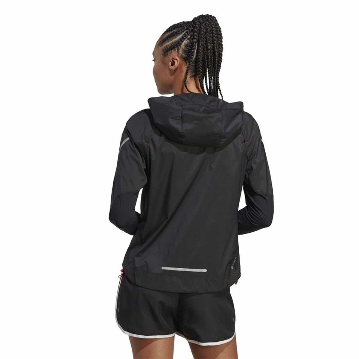 Aθλητικό Mπουφάν Adidas Fast Μαύρο Aθλητικό Mπουφάν Adidas Fast Μαύρο