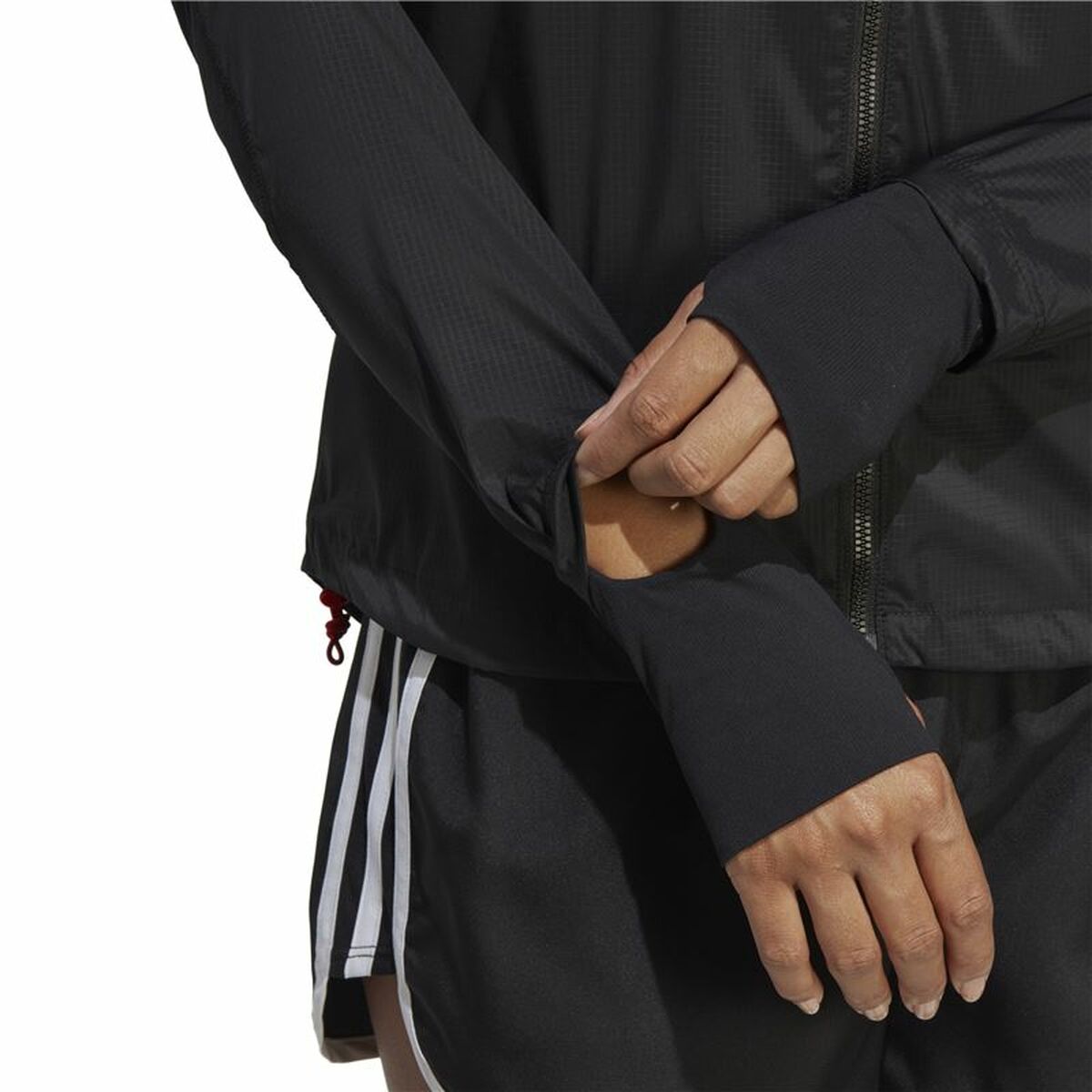 Aθλητικό Mπουφάν Adidas Fast Μαύρο Aθλητικό Mπουφάν Adidas Fast Μαύρο