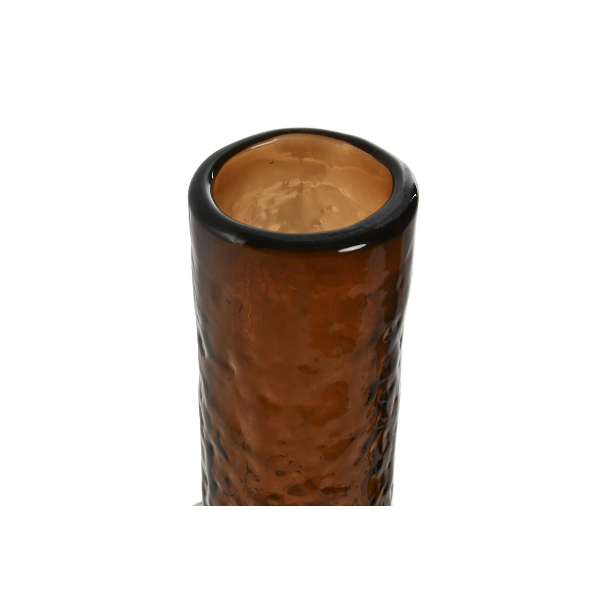 Βάζο Home ESPRIT Καφέ Κρυστάλλινο Σύγχρονη 12,5 X 12,5 X 50,5 cm Βάζο Home ESPRIT Καφέ Κρυστάλλινο Σύγχρονη 12,5 X 12,5 X 50,5 cm
