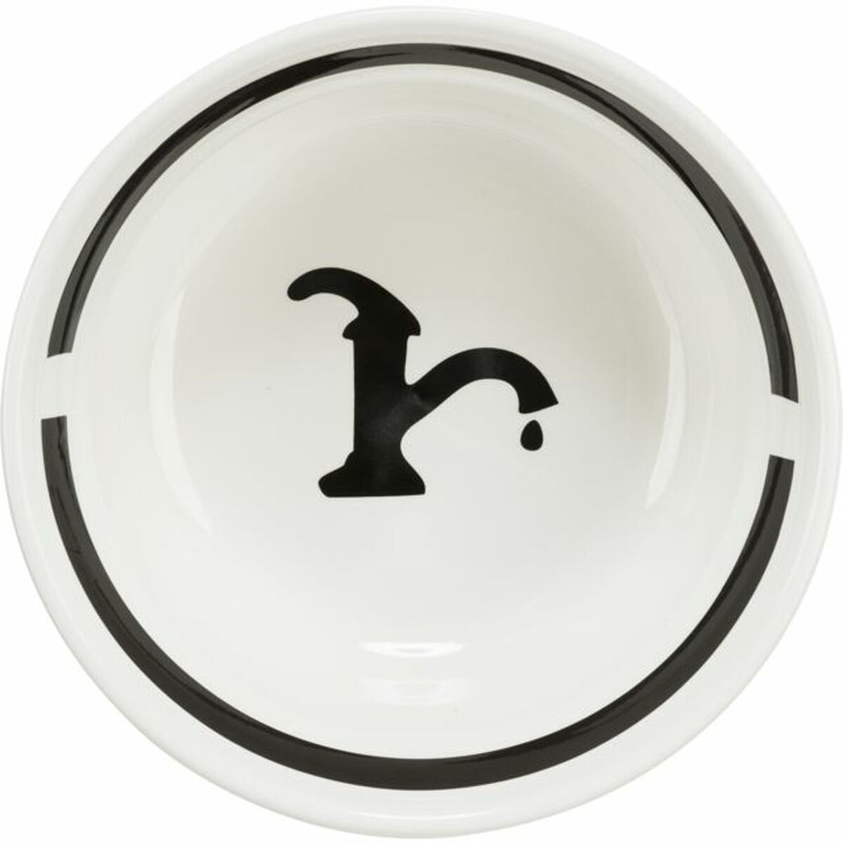 Τροφοδότης για τα κατοικίδια ζώα Trixie Λευκό Μαύρο 1,6 L