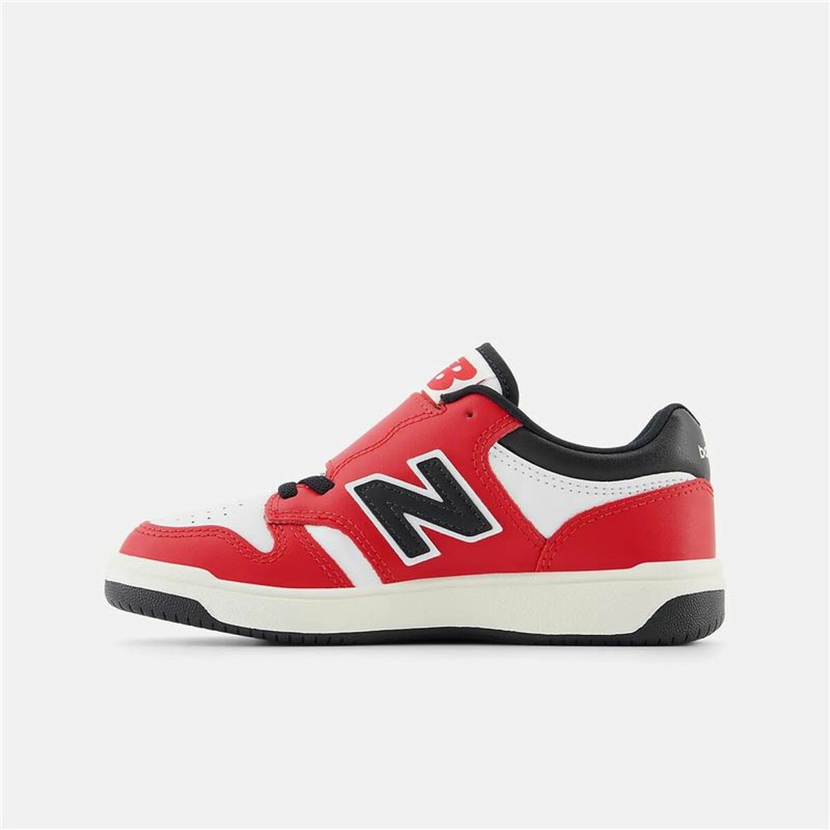 Παιδικά Aθλητικά Παπούτσια New Balance 480 HOOK LOOP Λευκό Κόκκινο Ντομάτα