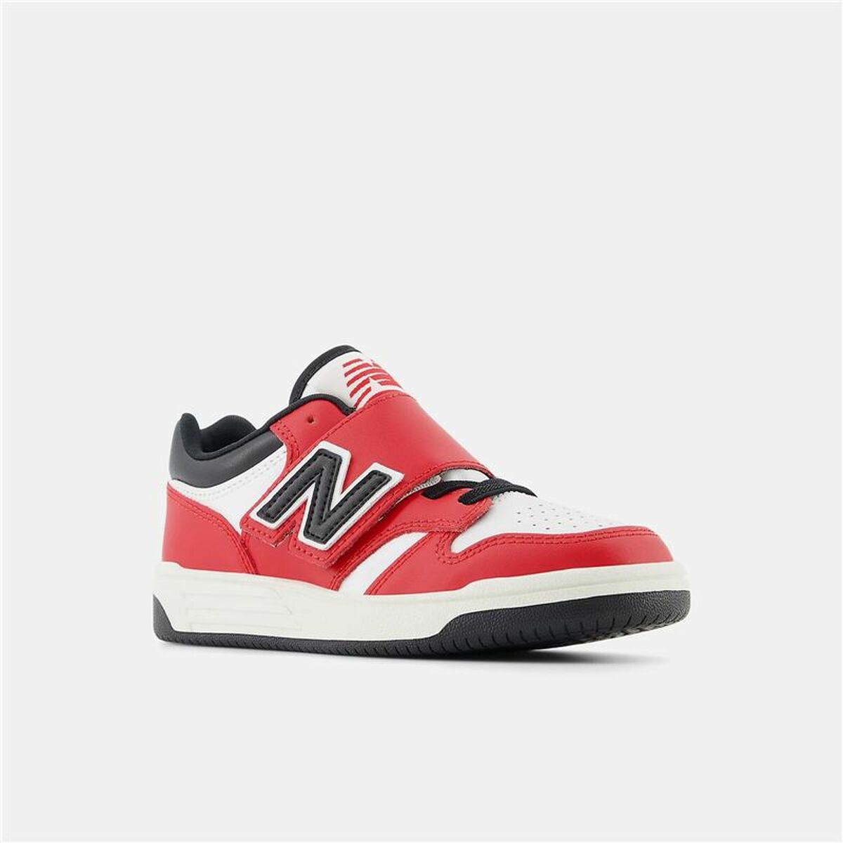 Παιδικά Aθλητικά Παπούτσια New Balance 480 HOOK LOOP Λευκό Κόκκινο Ντομάτα