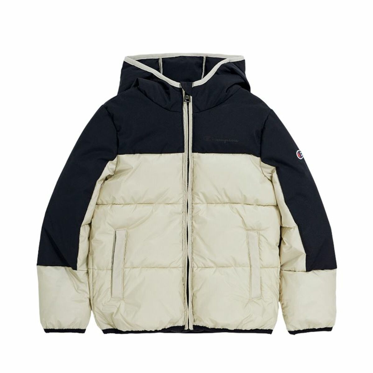 Ανδρικό Aθλητικό Mπουφάν Champion Hooded Μπεζ