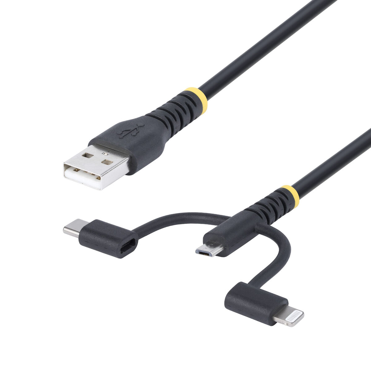 Καλώδιο USB Startech RLTCUB1MBK Μαύρο 1 m