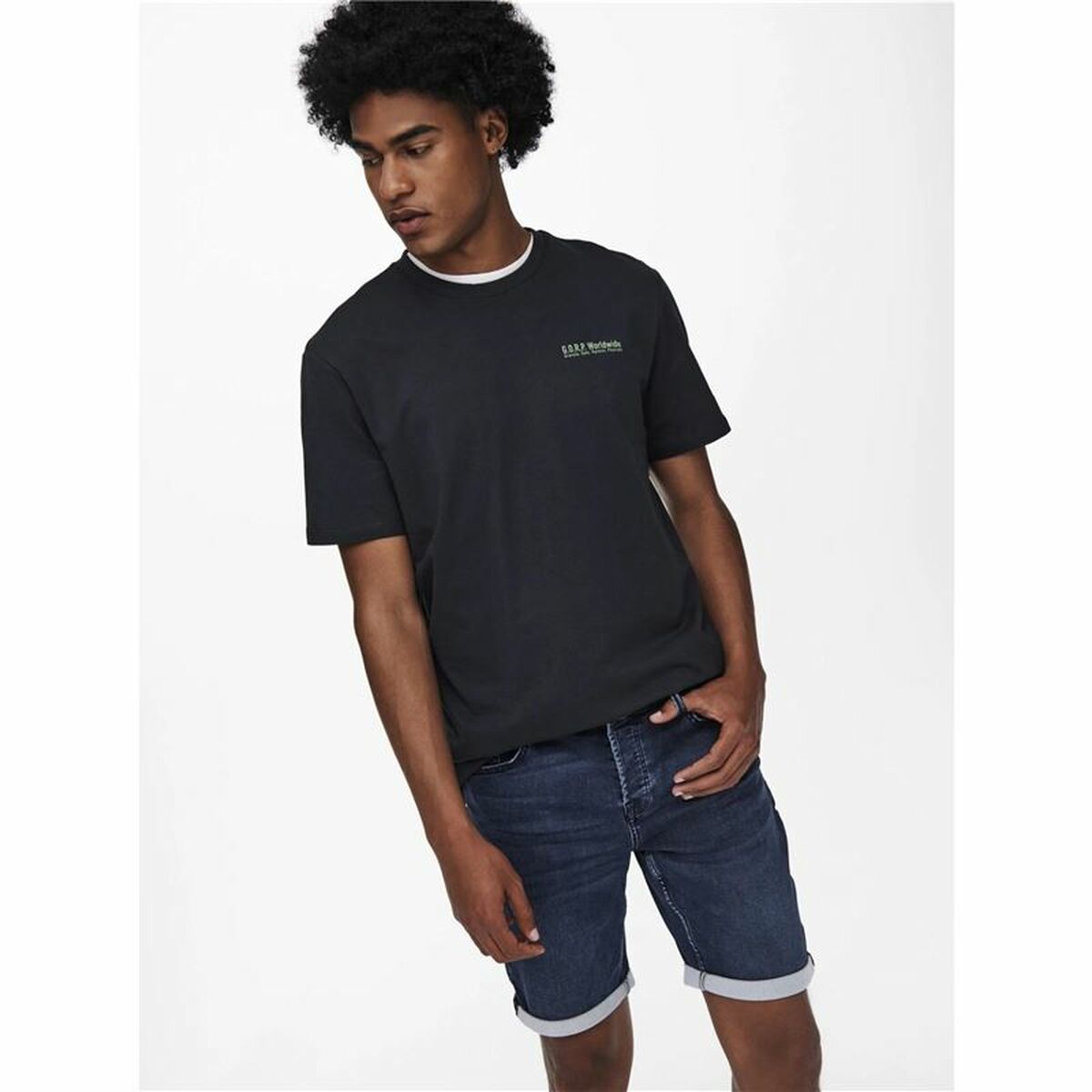 Ανδρικά Τζην Παντελόνια Only & Sons Regular D Blue 8582 Μπλε