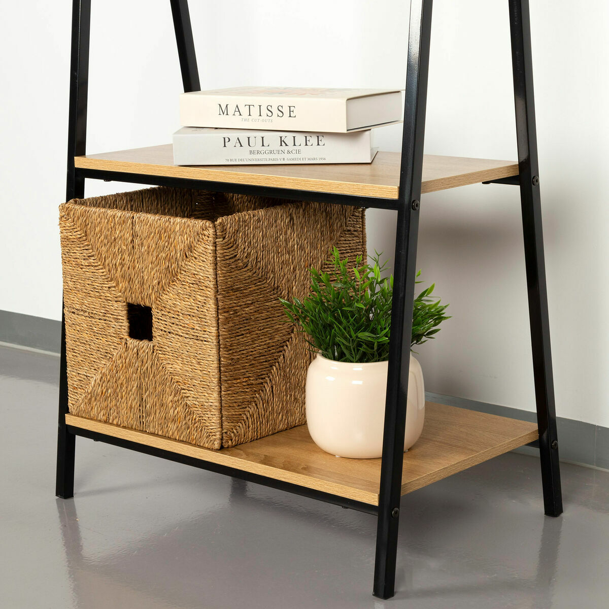 Κρεμάστρα με Ράφι Max Home Χάλυβας μελαμίνη τσιπ - ματ Μινιμαλιστικός 64 x 150 x 40 cm