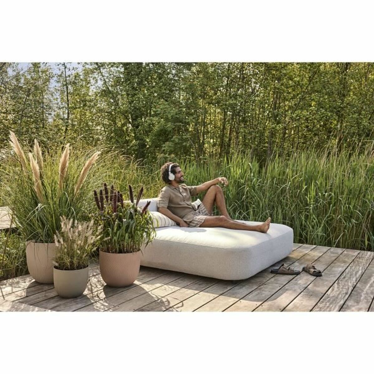 Βάζο Λουλουδιών Elho Sereh Rond 40 Καφέ 39 x 33 cm