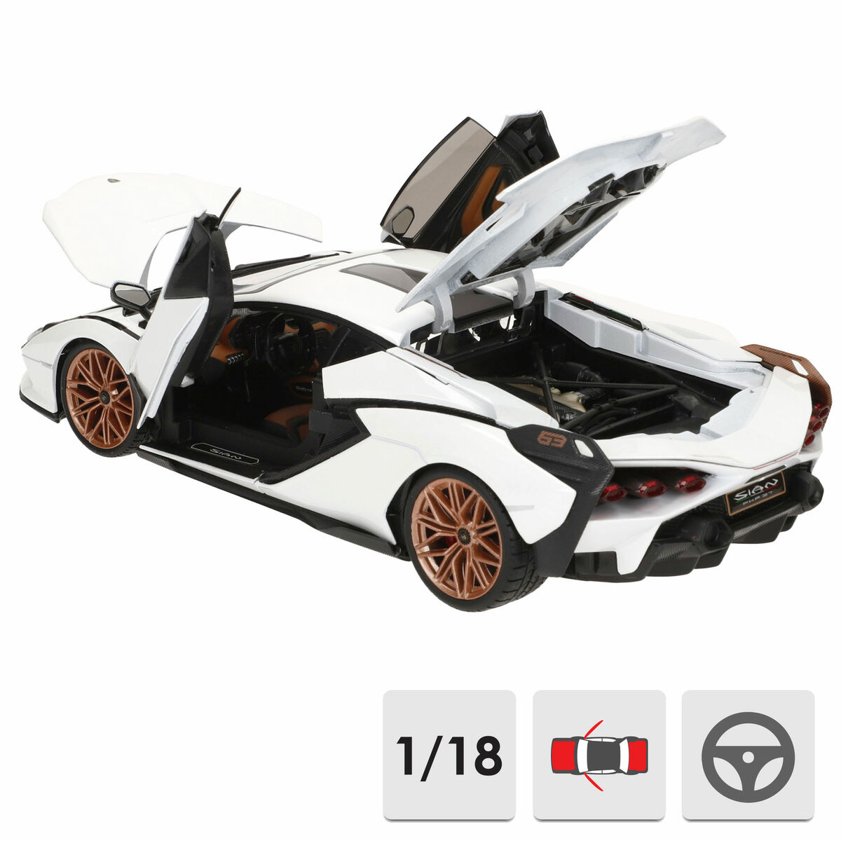 Αυτοκίνητο Bburago GT-Lamborghini Sian FKP 37 1:18