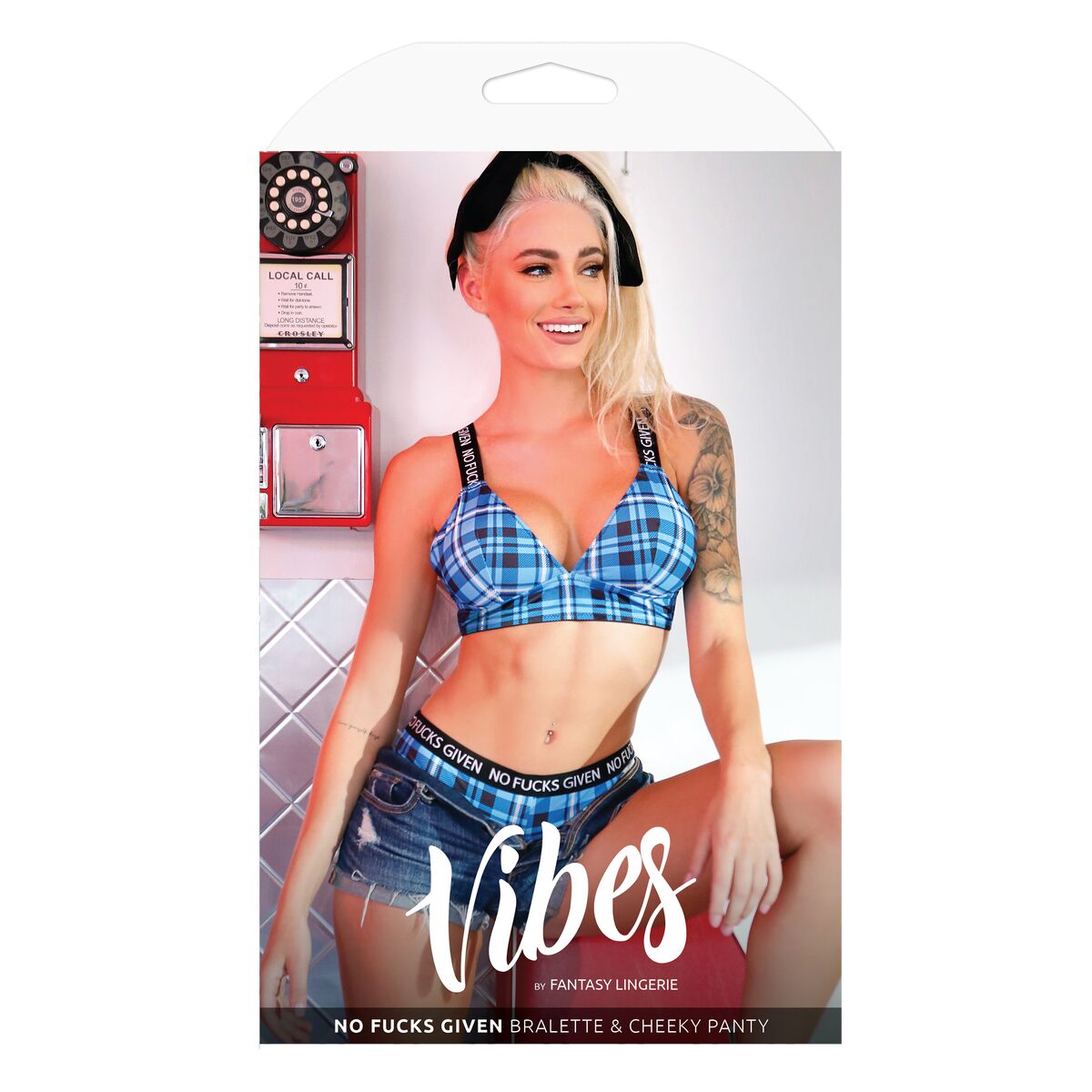 Σετ Εσωρούχων Fantasy Lingerie Μπλε (L/XL)