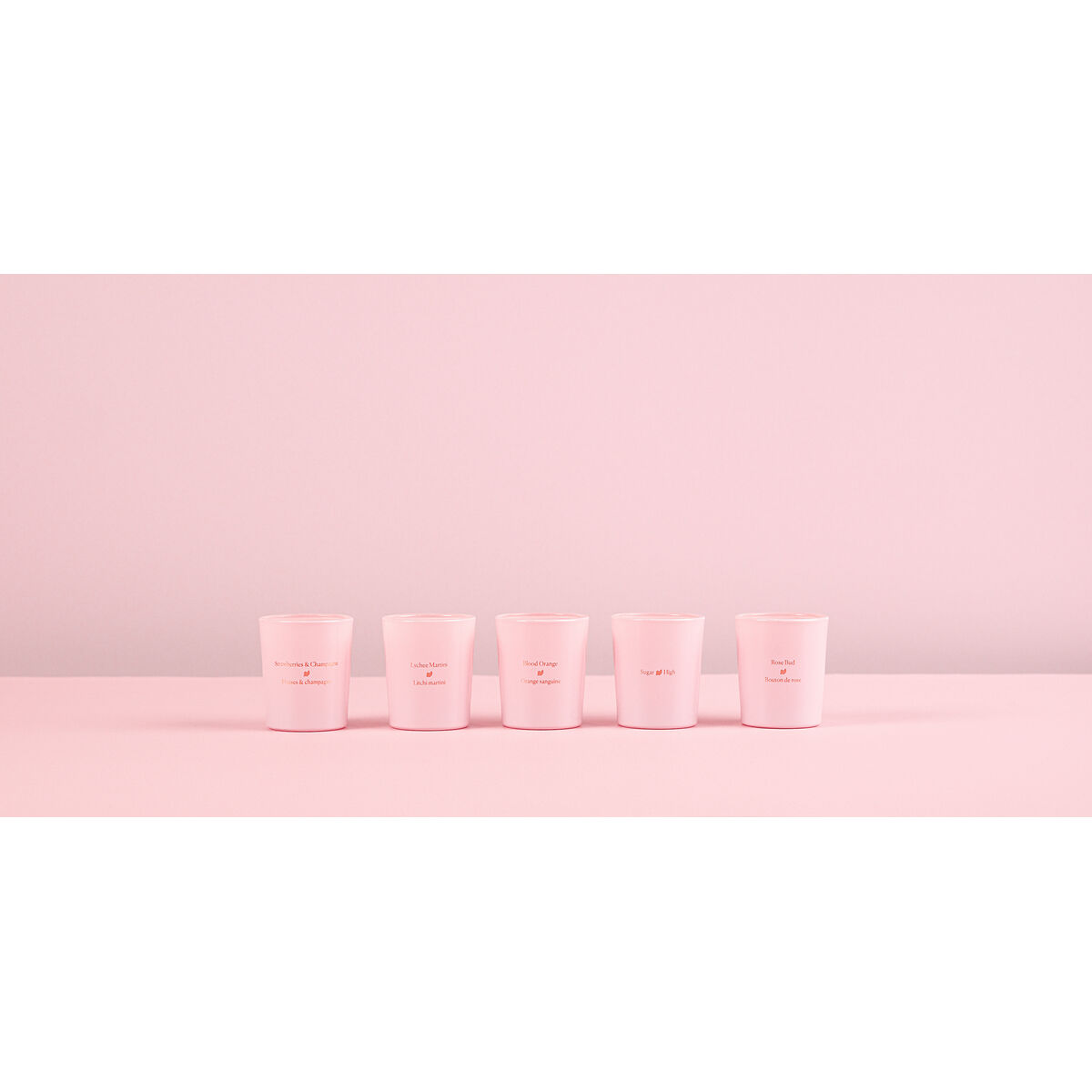 Κερί για μασάζ Highonlove Πορτοκαλί Ροζ Σαμπάνια Φράουλας Lychee 35 ml