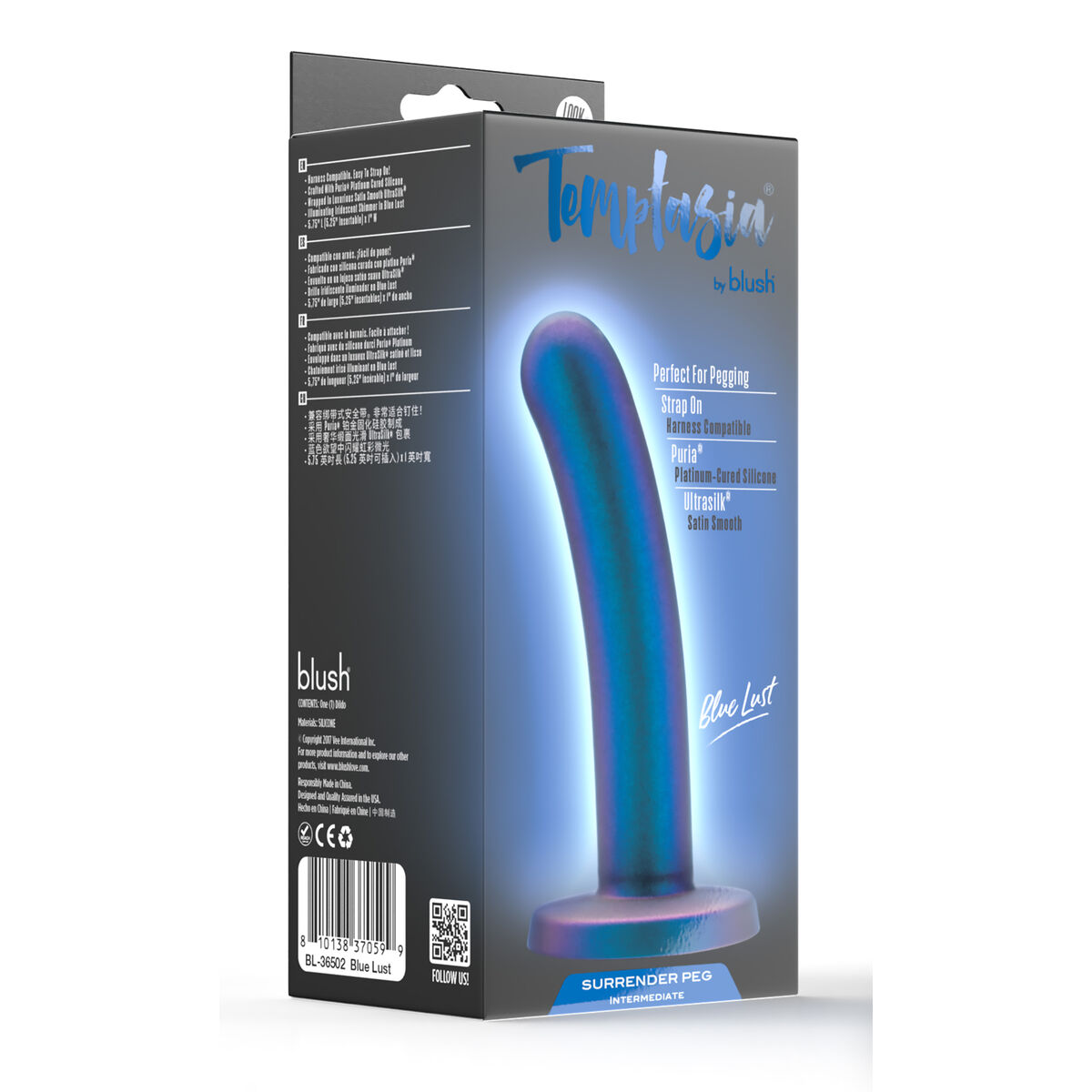 Κλασσικός Δονητής Blush Temptasia Μπλε