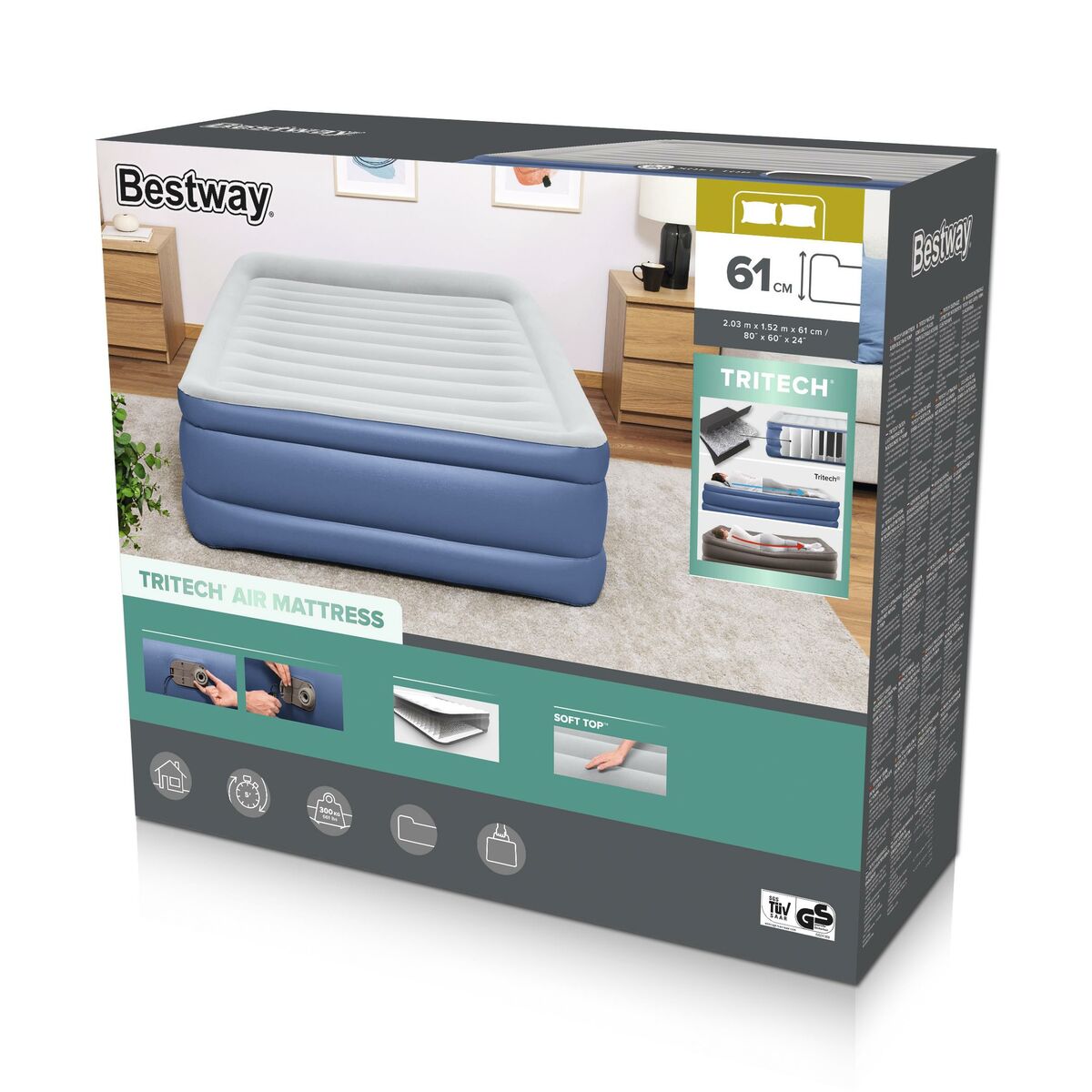 Φουσκωτό Kρεβάτι Bestway 203 x 61 x 152 cm