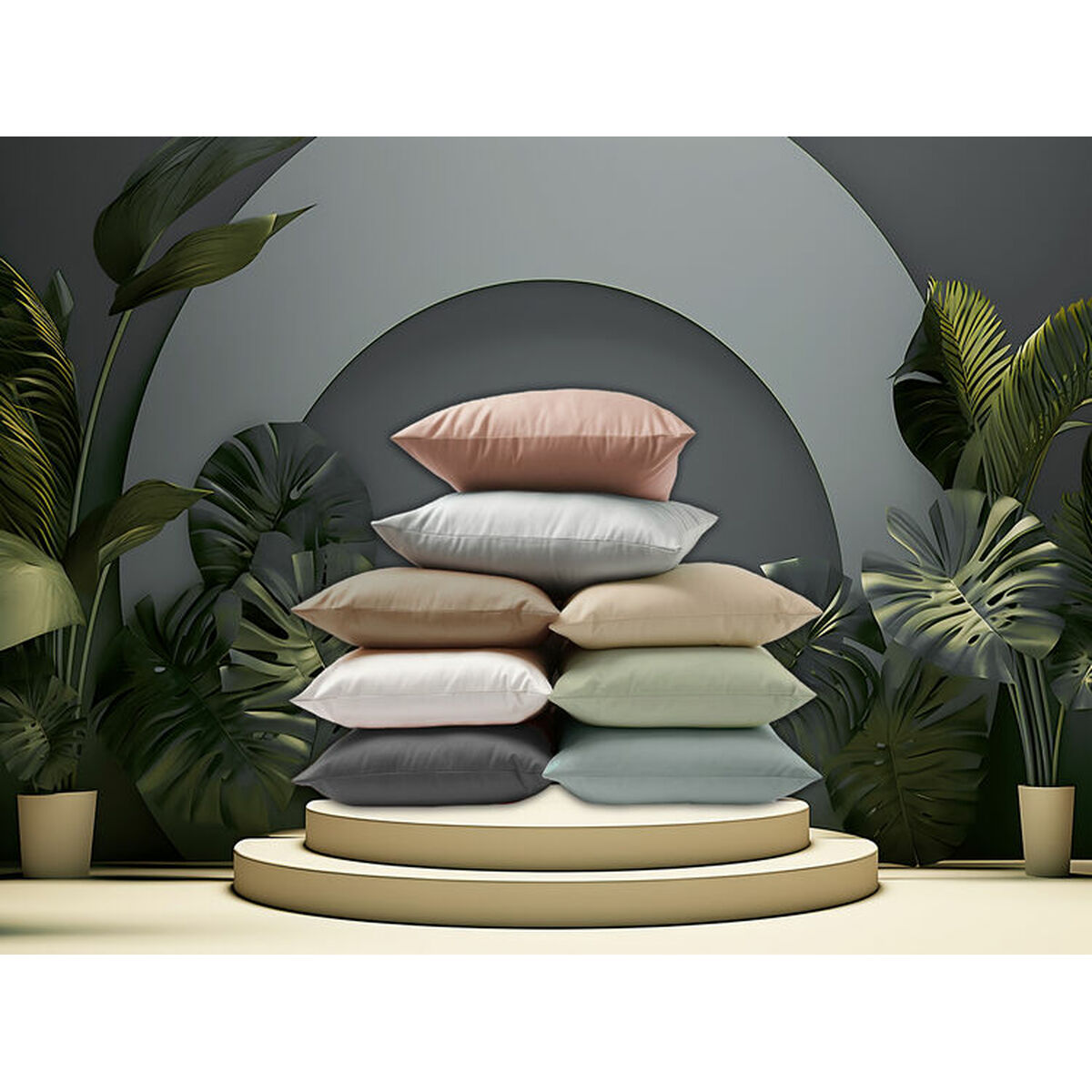 Θήκη μαξιλαριού Happy Home 45 x 100 cm x2