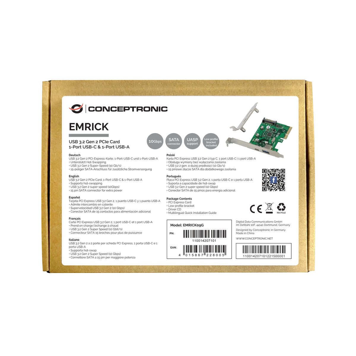 Κάρτα PCI Conceptronic 110014207101