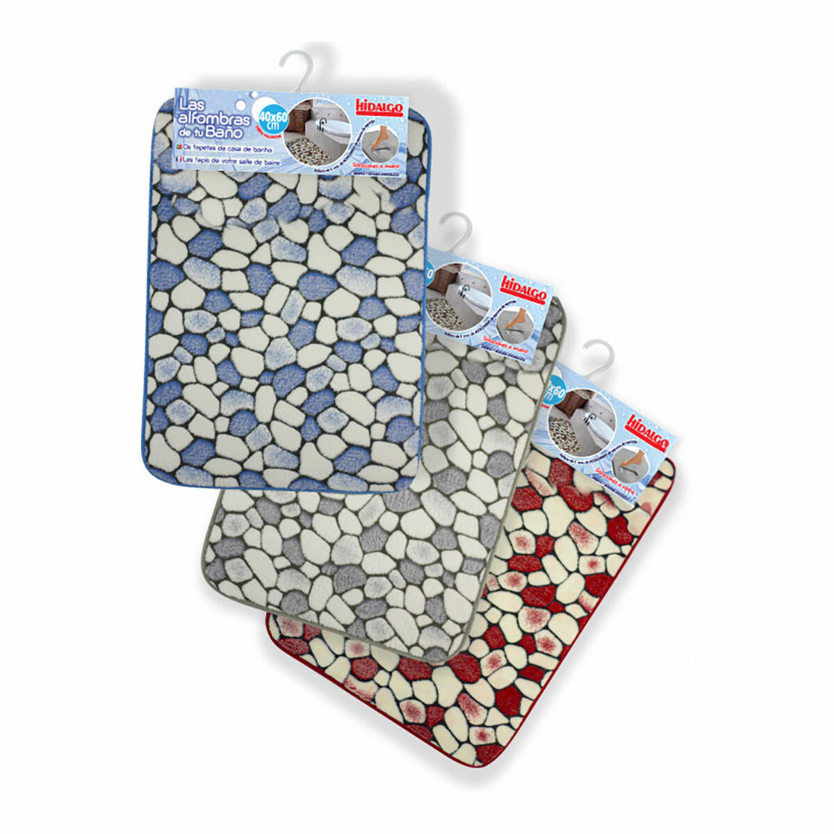 Χαλάκι μπάνιου Hidalgo Πέτρα 40 x 60 cm