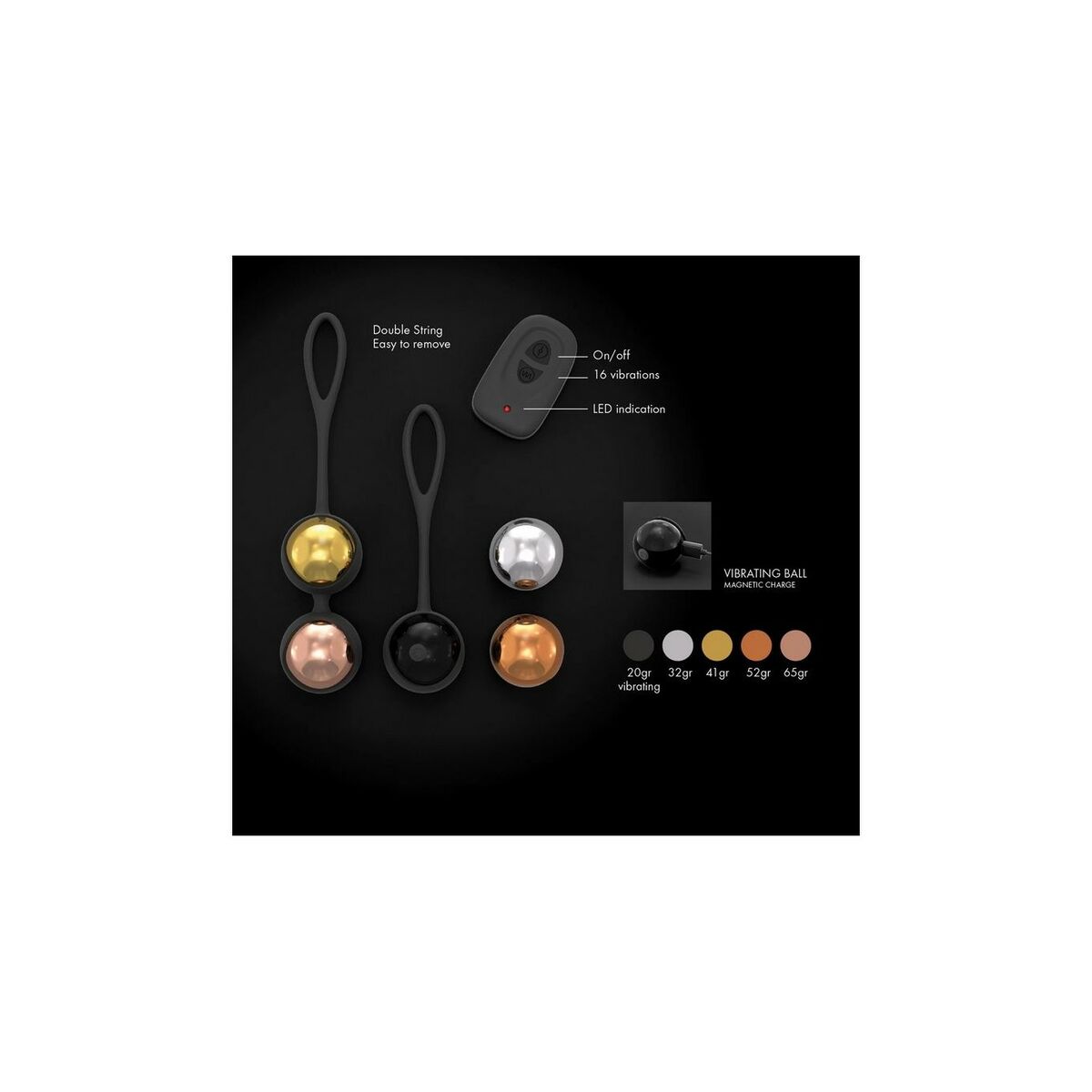 Μπάλες Οργασμού Dorcel DOR183 Σιλικόνη ABS Υγιεινό και σεβαστό υλικό με το δέρμα