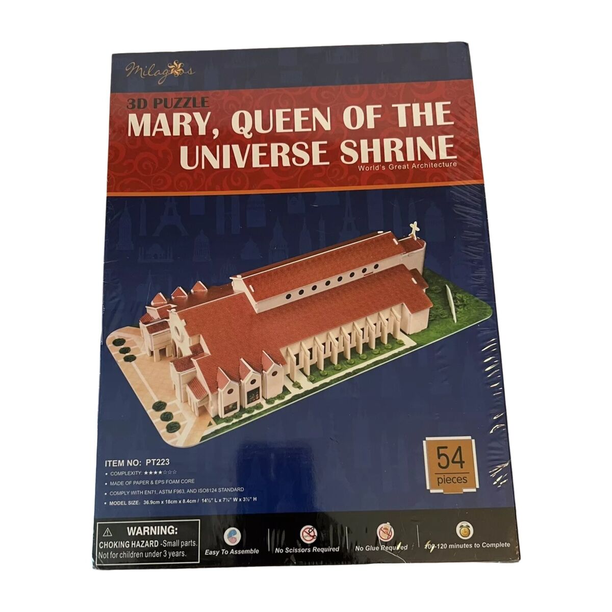 3D Παζλ CubicFun MARY QUEEN OF THE UNIVERSE SHRINE Πολύχρωμο 54 Τεμάχια 3D Παζλ CubicFun MARY QUEEN OF THE UNIVERSE SHRINE Πολύχρωμο 54 Τεμάχια