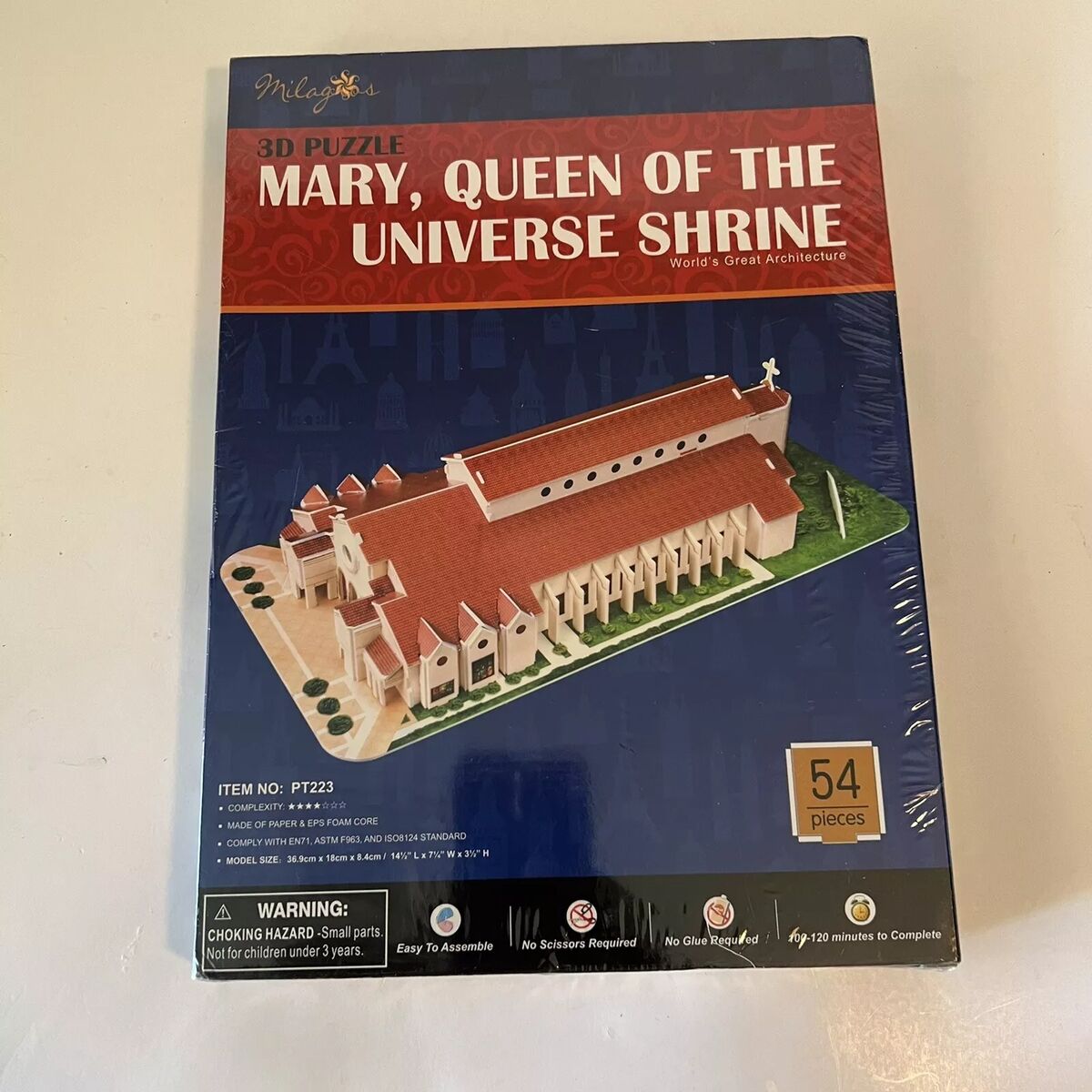 3D Παζλ CubicFun MARY QUEEN OF THE UNIVERSE SHRINE Πολύχρωμο 54 Τεμάχια 3D Παζλ CubicFun MARY QUEEN OF THE UNIVERSE SHRINE Πολύχρωμο 54 Τεμάχια