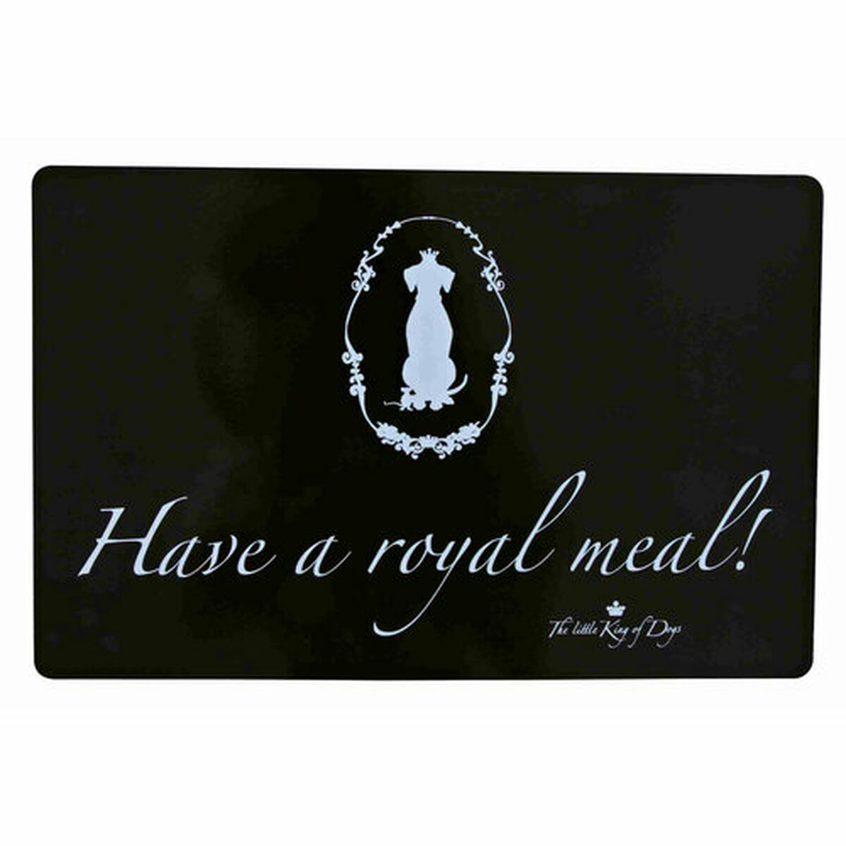 Mat Trixie Have a royal meal Μαύρο Πλαστική ύλη 44 × 28 cm