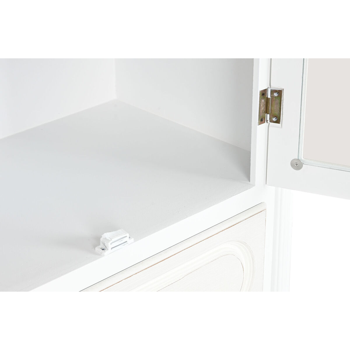 Eκθεσιακό σταντ Home ESPRIT Λευκό Ξύλο Κρυστάλλινο 76 x 39 x 193 cm Eκθεσιακό σταντ Home ESPRIT Λευκό Ξύλο Κρυστάλλινο 76 x 39 x 193 cm