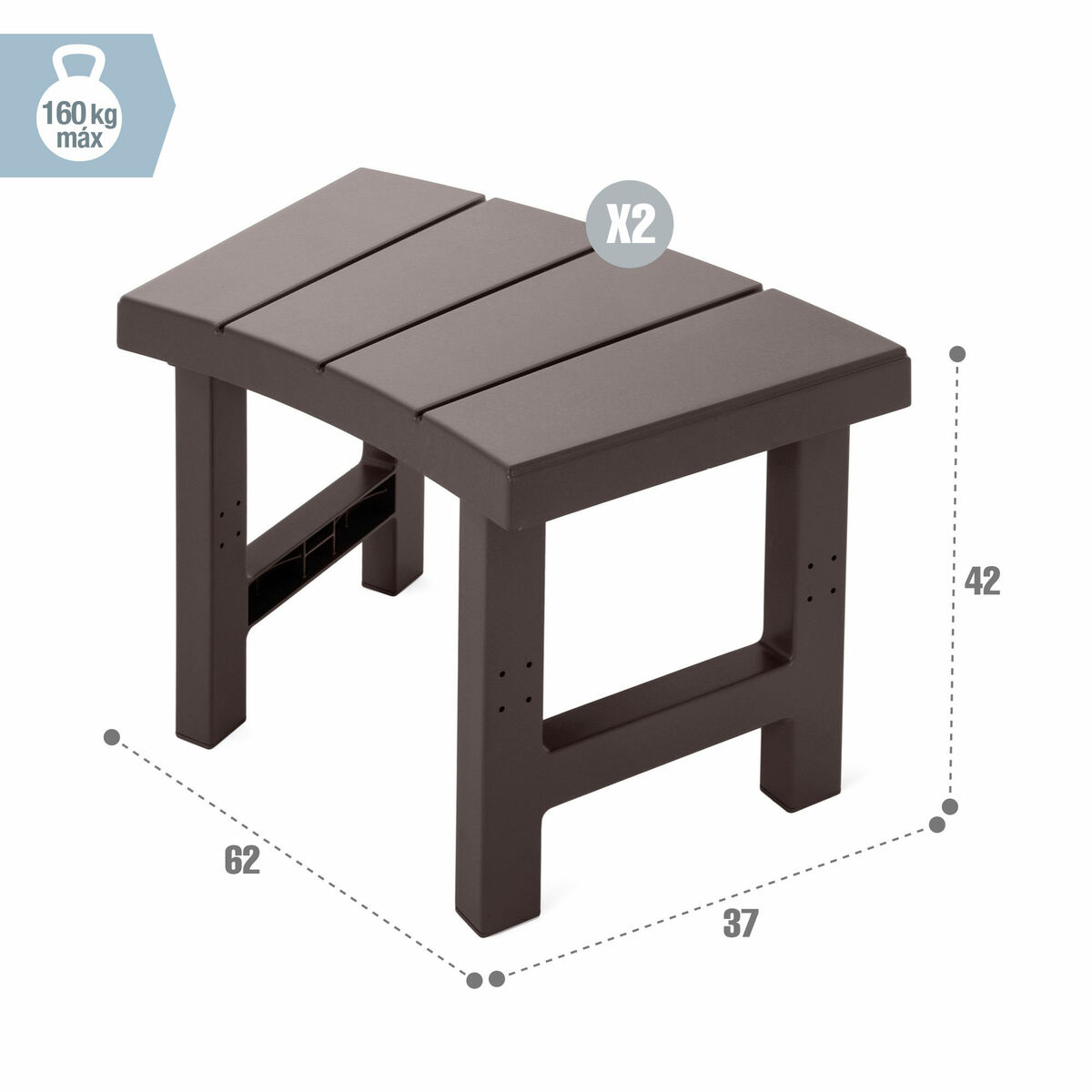 Σκαμπό Intex 2 Τεμάχια