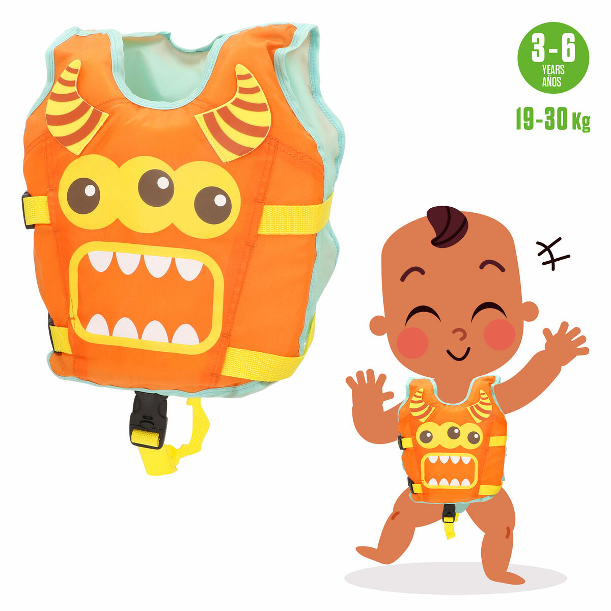 Ζωηρόχρωμο AquaSport 34 x 37 x 7 cm Πορτοκαλί (4 Μονάδες)