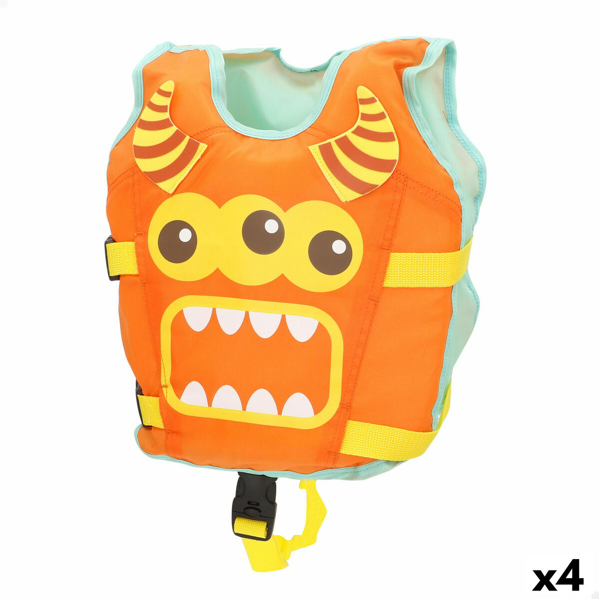 Ζωηρόχρωμο AquaSport 34 x 37 x 7 cm Πορτοκαλί (4 Μονάδες)