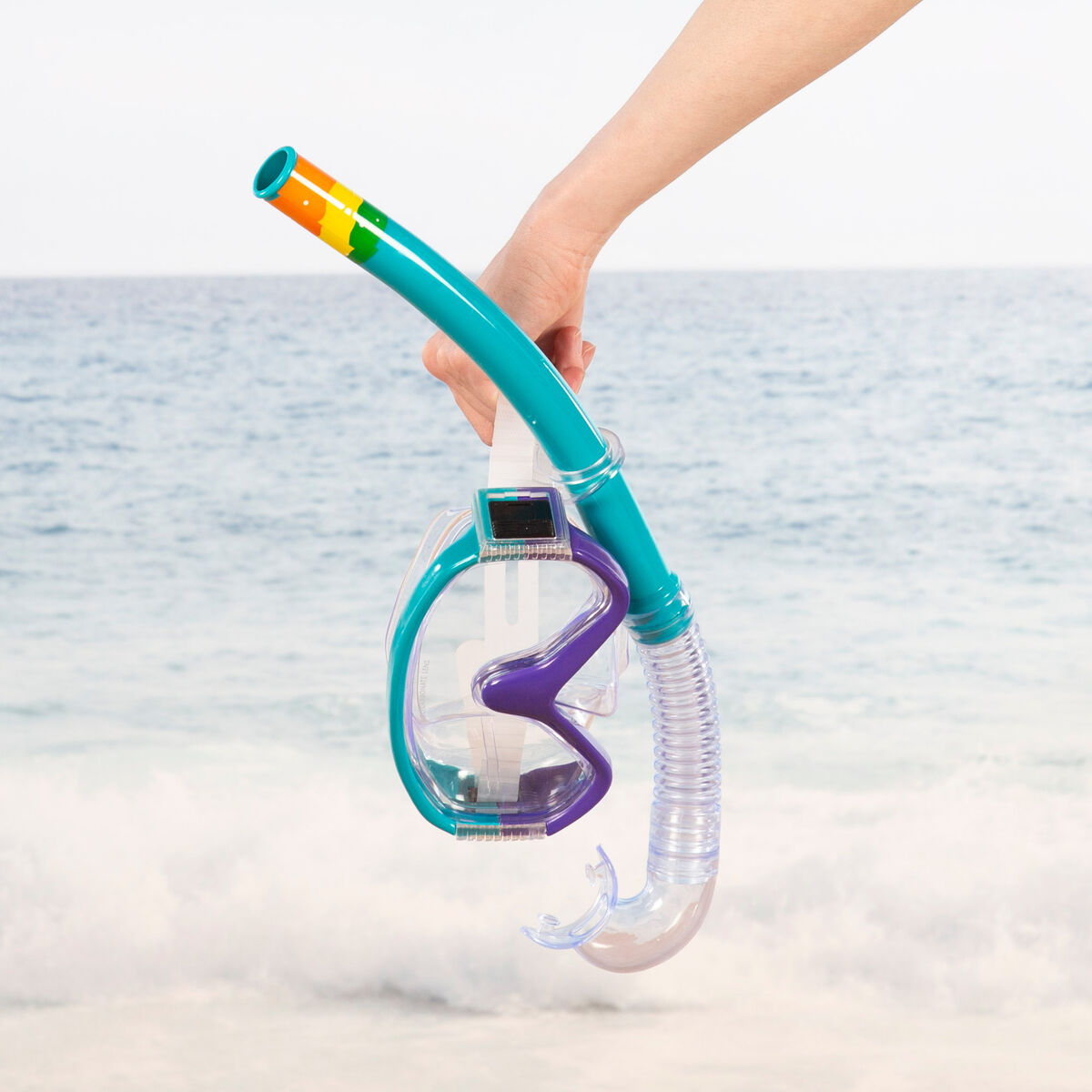 Γυαλιά Καταδύσεων με Σωλήνα AquaSport Τυρκουάζ (x6)