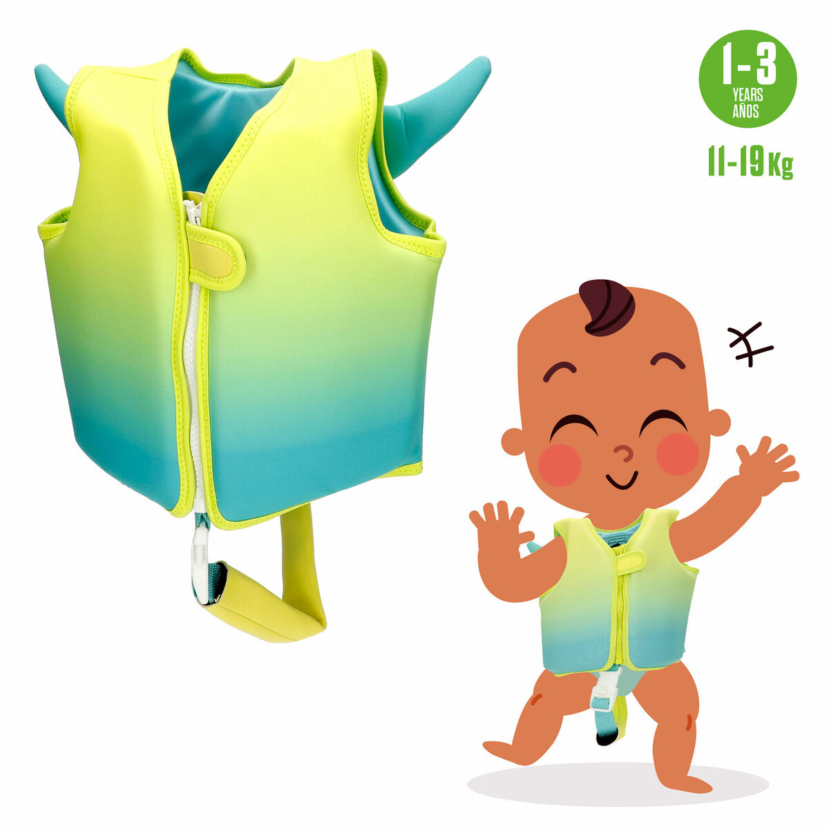 Ζωηρόχρωμο AquaSport 30 x 30 x 10 cm Κίτρινο (4 Μονάδες)