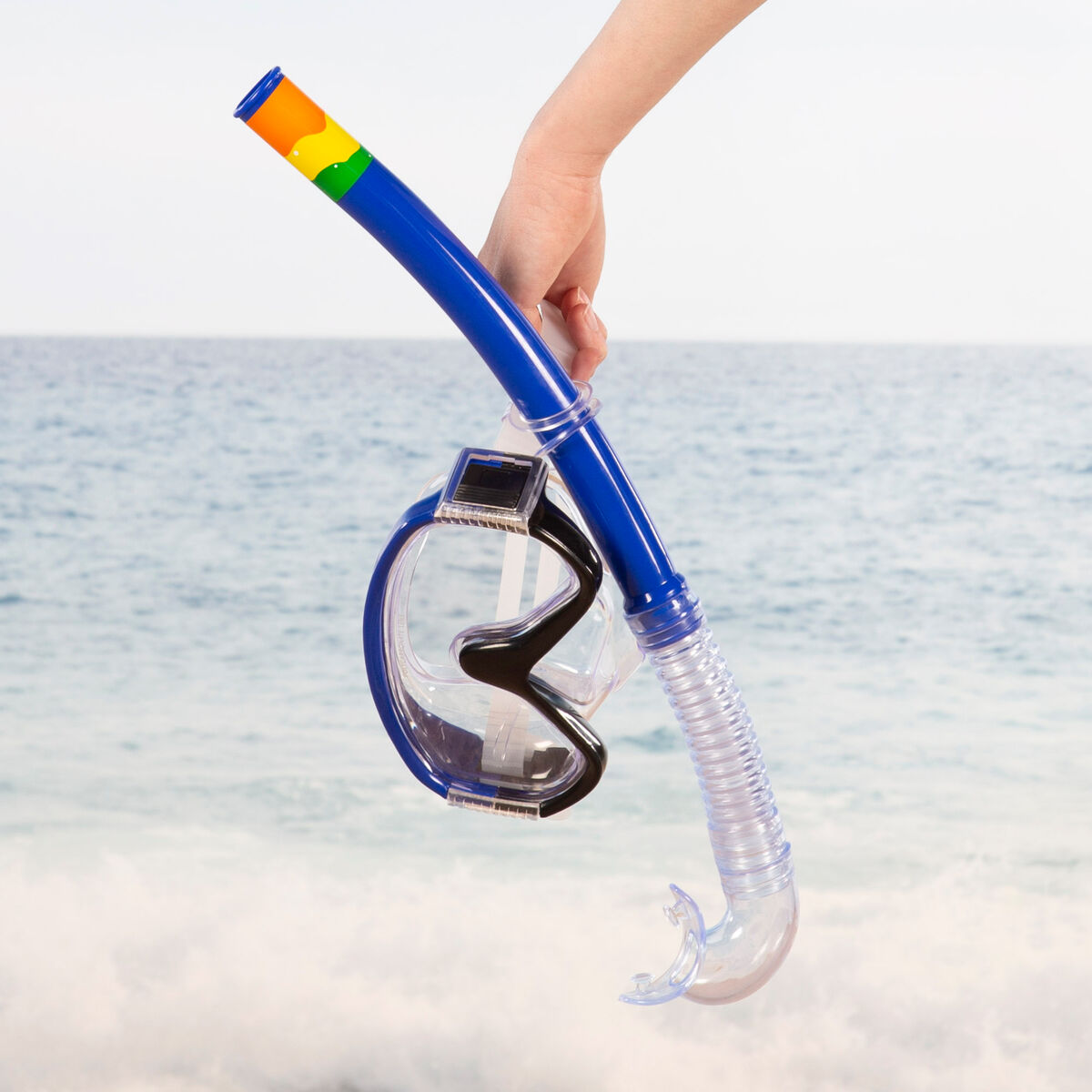 Γυαλιά Καταδύσεων με Σωλήνα AquaSport Μπλε (x6)