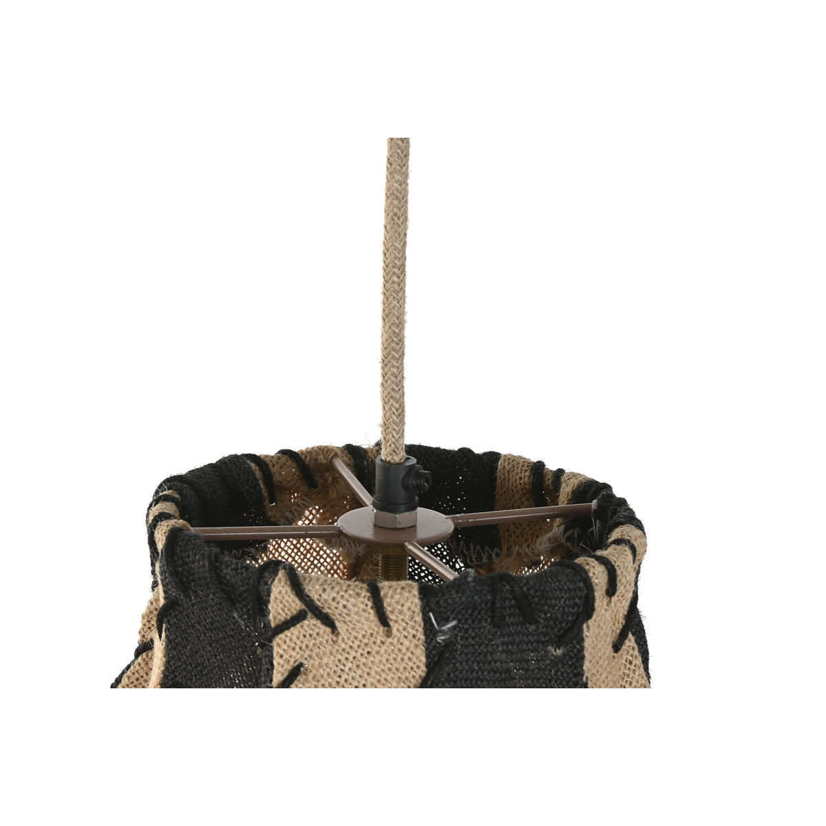 Φωτιστικό Οροφής Home ESPRIT Δίχρωμα Γιούτα Σχοινί Σίδερο 25 W 50 x 50 x 54 cm