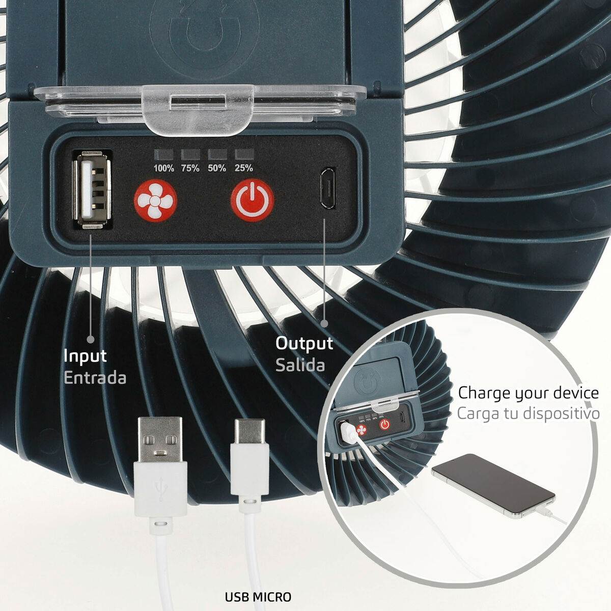 Ανεμιστήρας USB Aktive (4 Μονάδες) Ανεμιστήρας USB Aktive (4 Μονάδες)