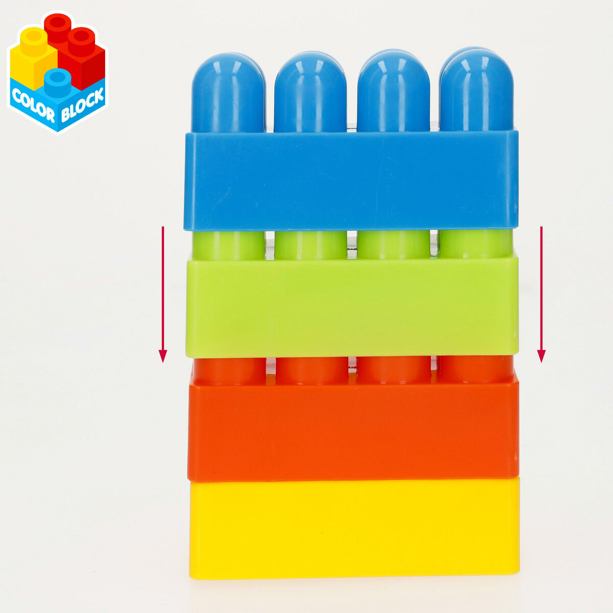 Δομικά Στοιχεία Color Block 144 Τεμάχια