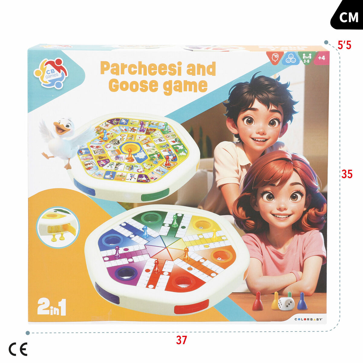 Αυτόματο Επιτραπέζιο Παιχνίδι Parchís και Oca CB Games (x6) Αυτόματο Επιτραπέζιο Παιχνίδι Parchís και Oca CB Games (x6)
