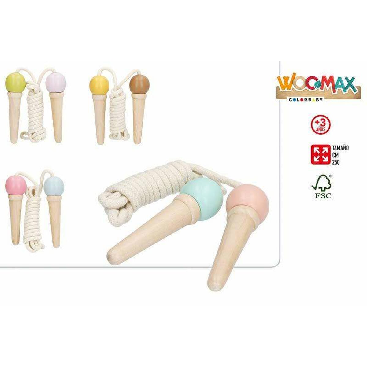 Άλμα Σχοινί με Χερούλια Woomax