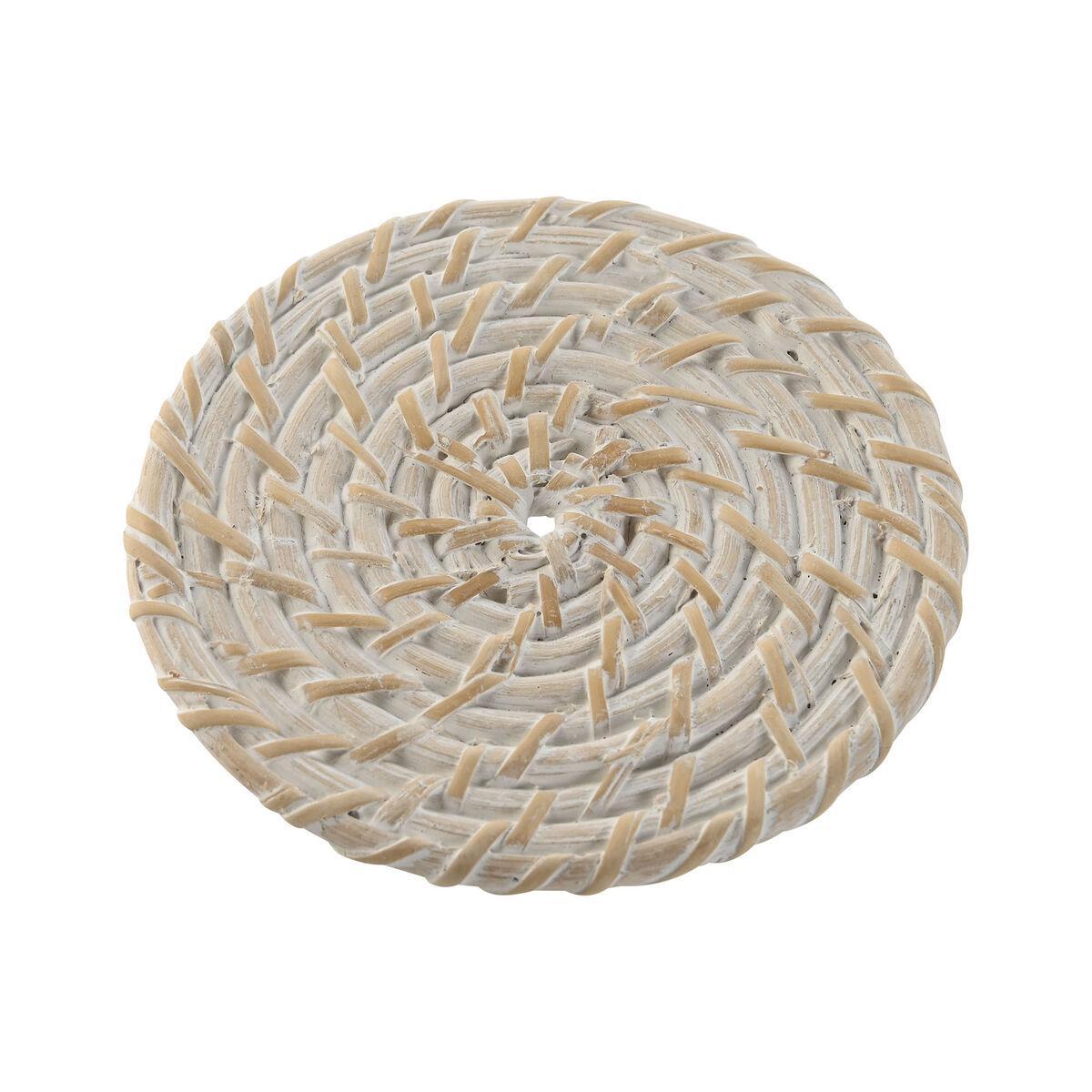 Σουβέρ Home ESPRIT Λευκό Φυσικό Bamboo ρατάν 12 x 12 x 6 cm