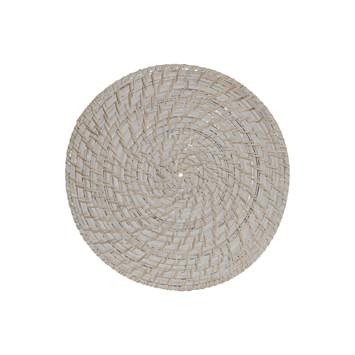 Σουπλά Home ESPRIT Λευκό Φυσικό Bamboo ρατάν 34 x 34 x 1,5 cm