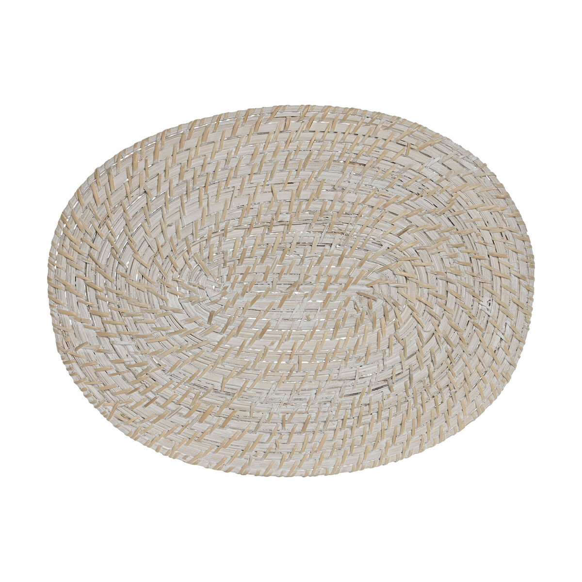 Σουπλά Home ESPRIT Λευκό Φυσικό Bamboo ρατάν 40 x 30 x 1 cm