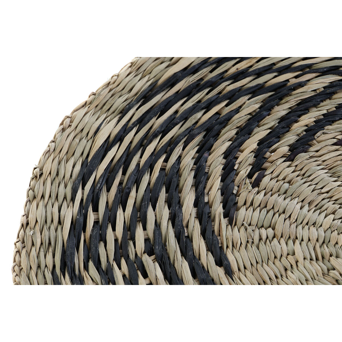 Σουπλά DKD Home Decor Μαύρο Φυσικό 38 x 38 x 1 cm