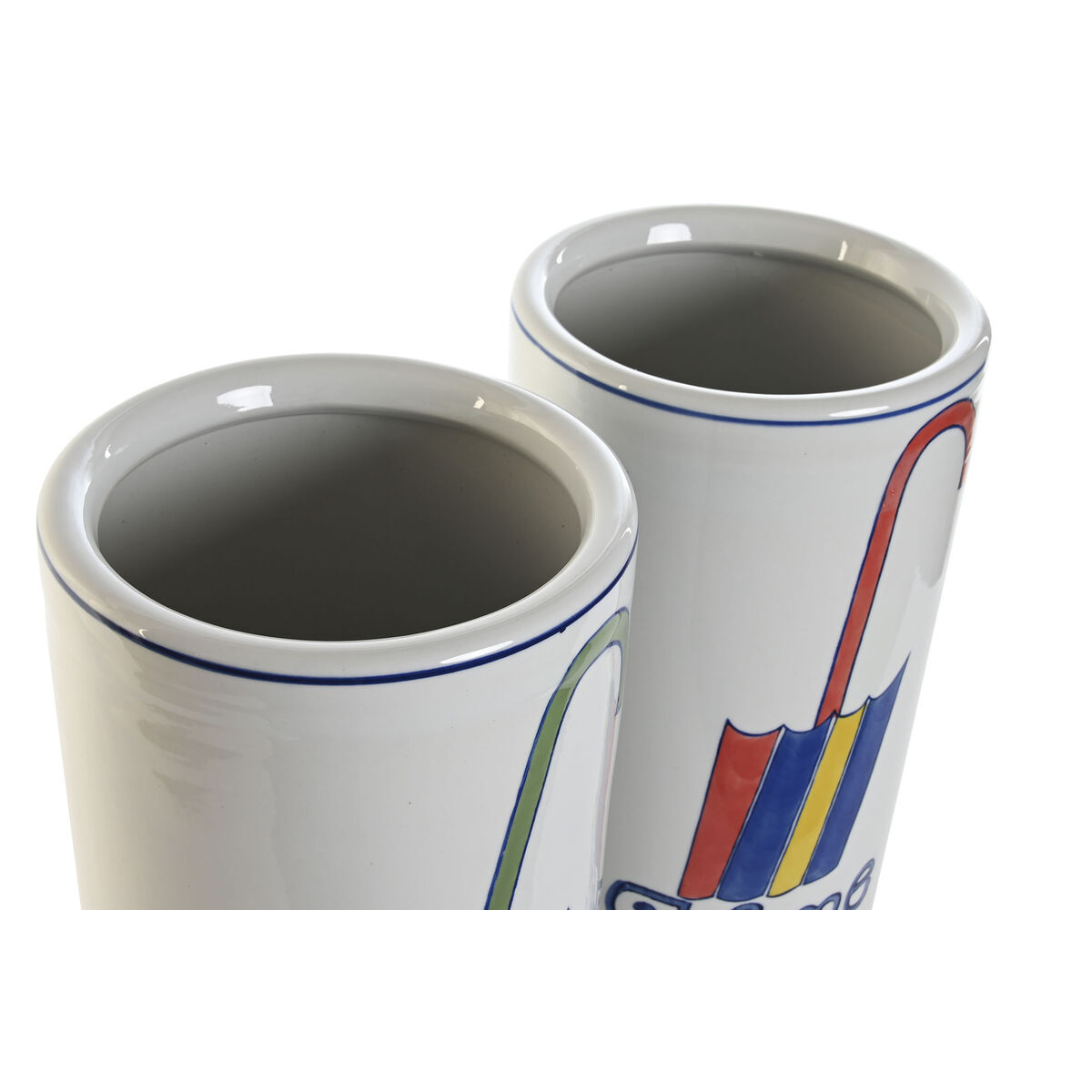 Ομπρελοθήκη DKD Home Decor Πολύχρωμο Urban 19 x 19 x 44 cm 19 x 19 x 45 cm (x2)