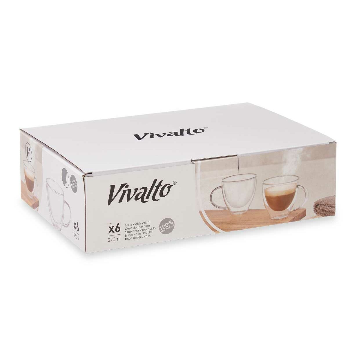 Kopp Vivalto Διαφανές 270 ml (x6)