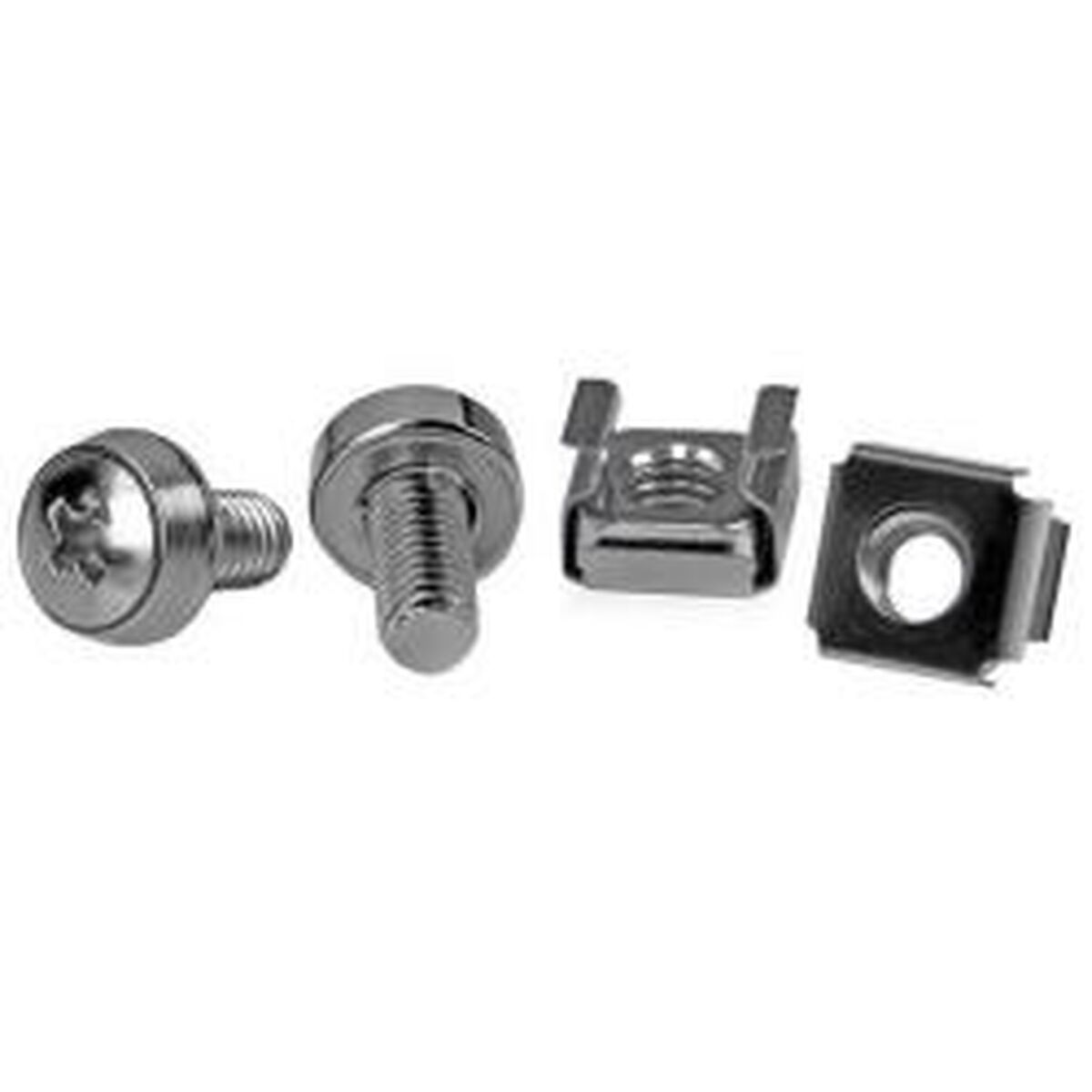 Βάση Startech CABSCREWM6 Ασημί Ανοξείδωτο ατσάλι (50 Μονάδες)