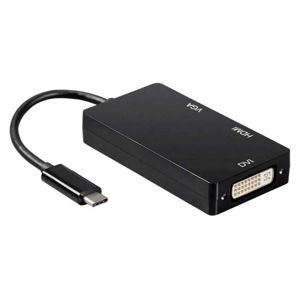Αντάπτορας USB-C σε VGA/HDMI/DVI Aisens A109-0343 HDMI USB VGA USB 3.2 Μαύρο 15 cm