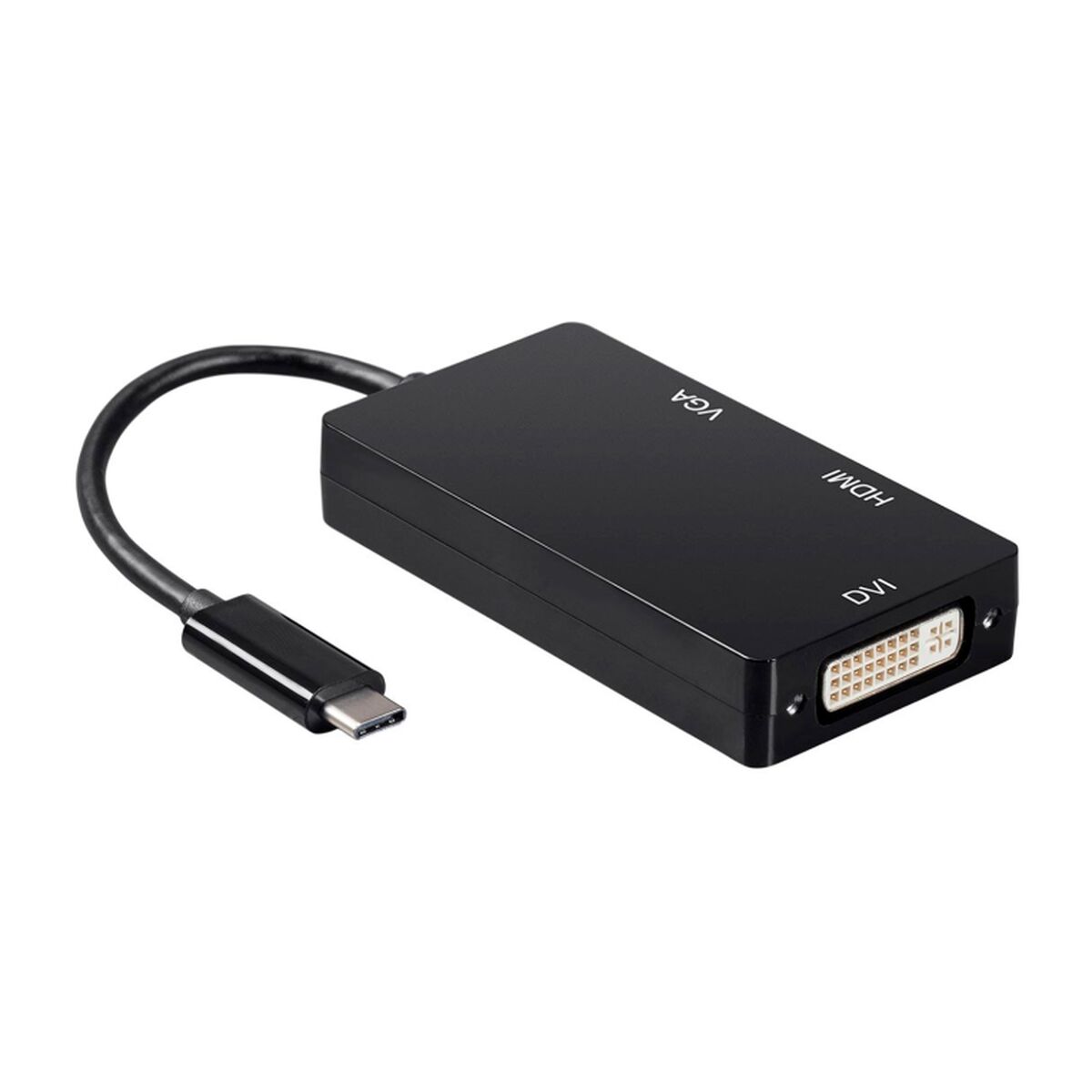 Αντάπτορας USB-C σε VGA/HDMI/DVI Aisens A109-0343 HDMI USB VGA USB 3.2 Μαύρο 15 cm