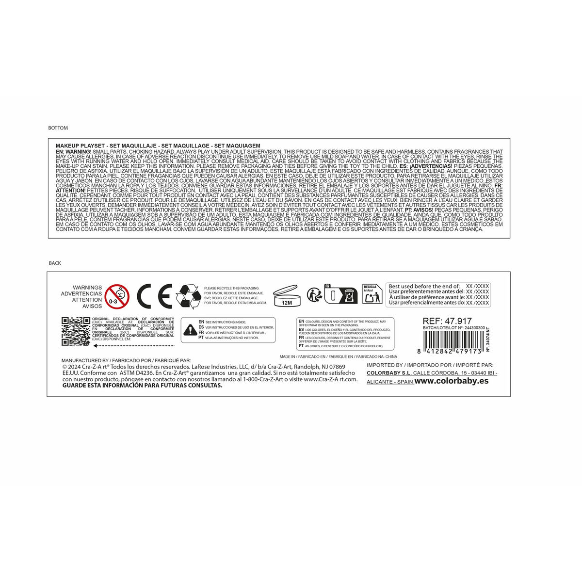 Σετ μακιγιάζ για παιδιά Barbie Πολύχρωμο 35 Τεμάχια